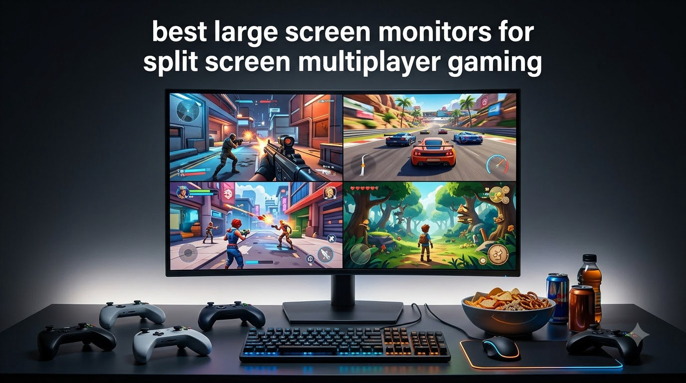 best large screen monitors for split screen multiplayer gaming