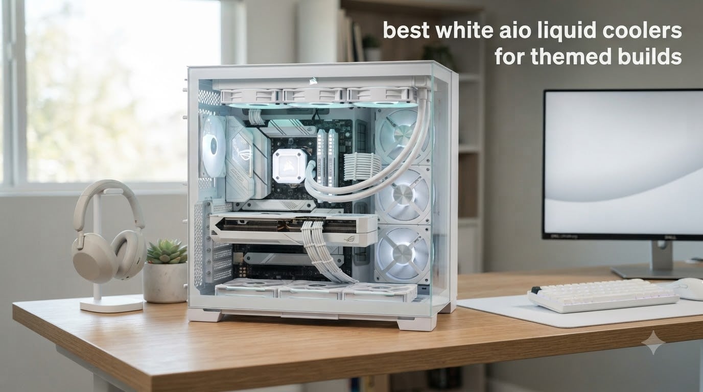 best white aio liquid coolers for themed builds