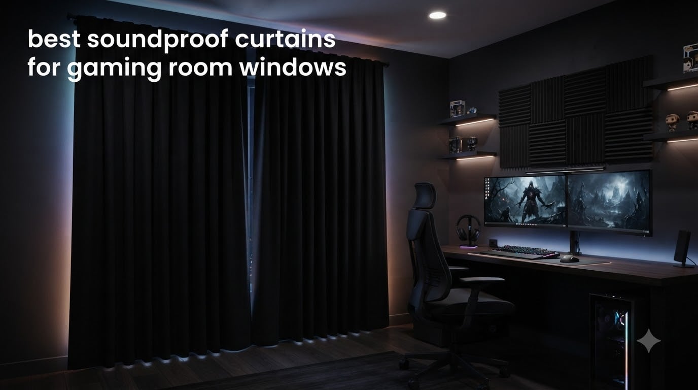 best soundproof curtains for gaming room windows