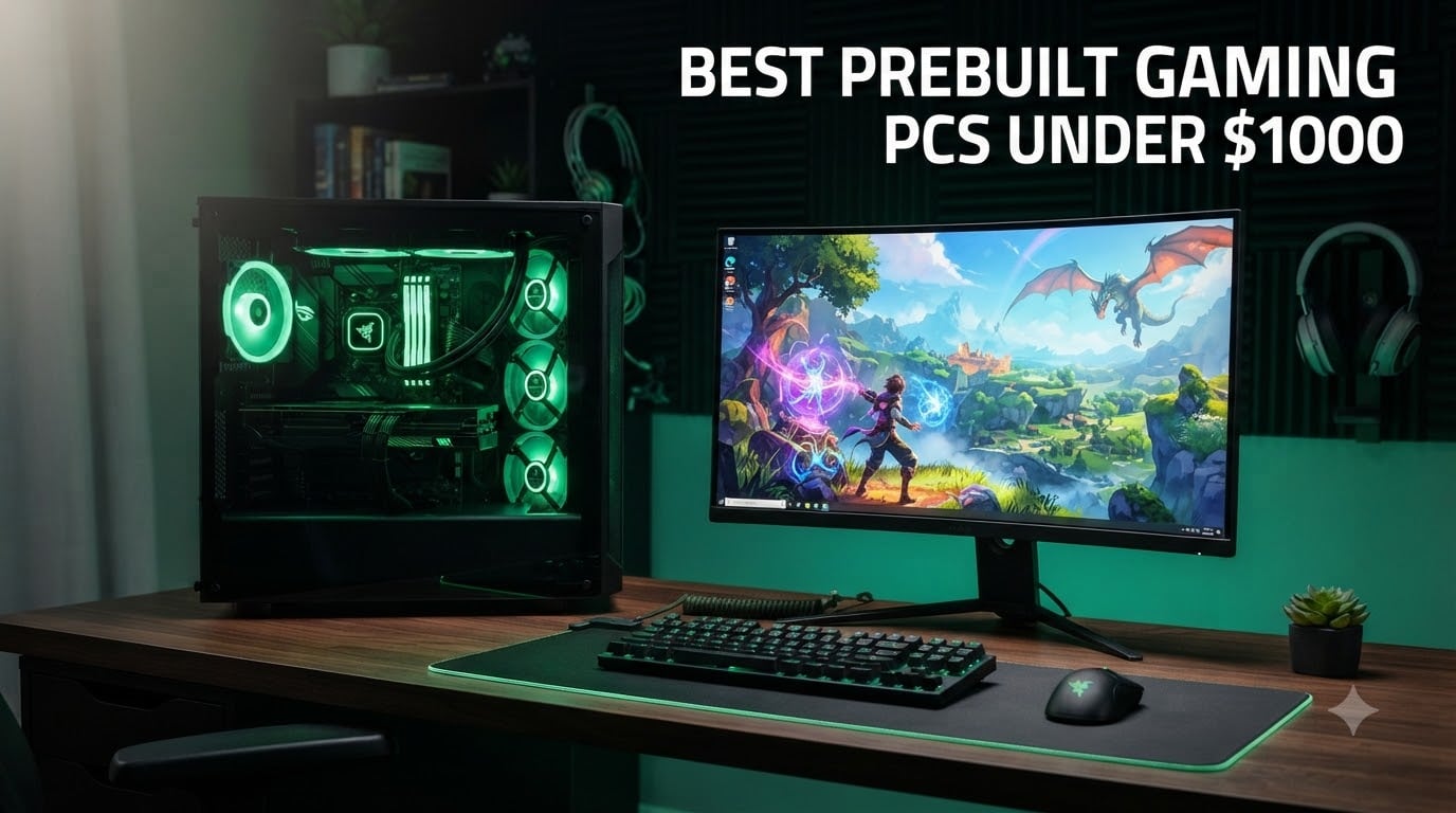 best prebuilt gaming pcs under $1000