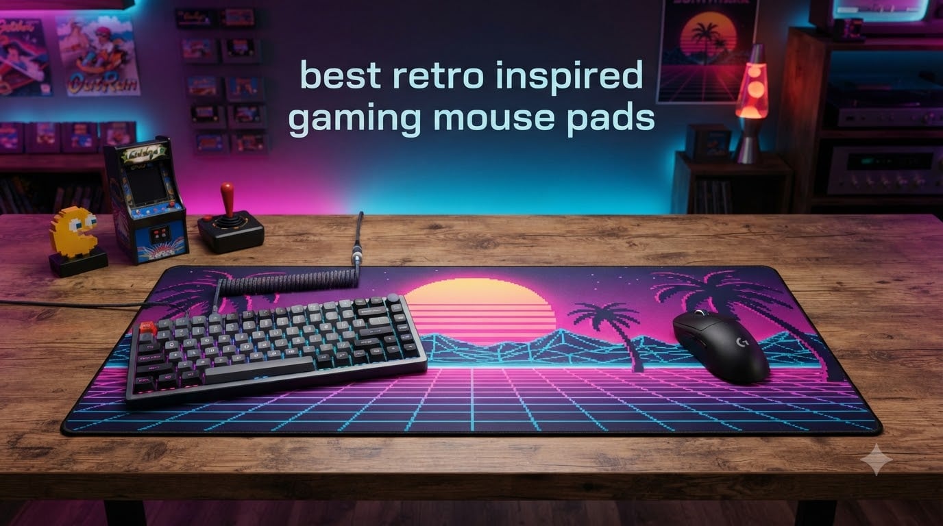 best retro inspired gaming mouse pads