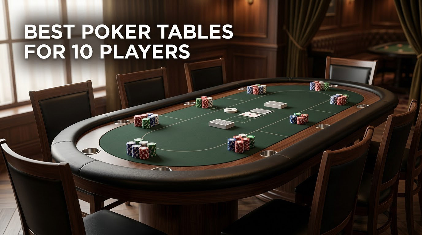 best poker tables for 10 players