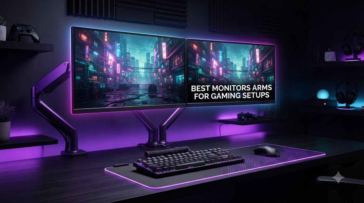 best monitors arms for gaming setups