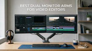 best dual monitors arms for video editors