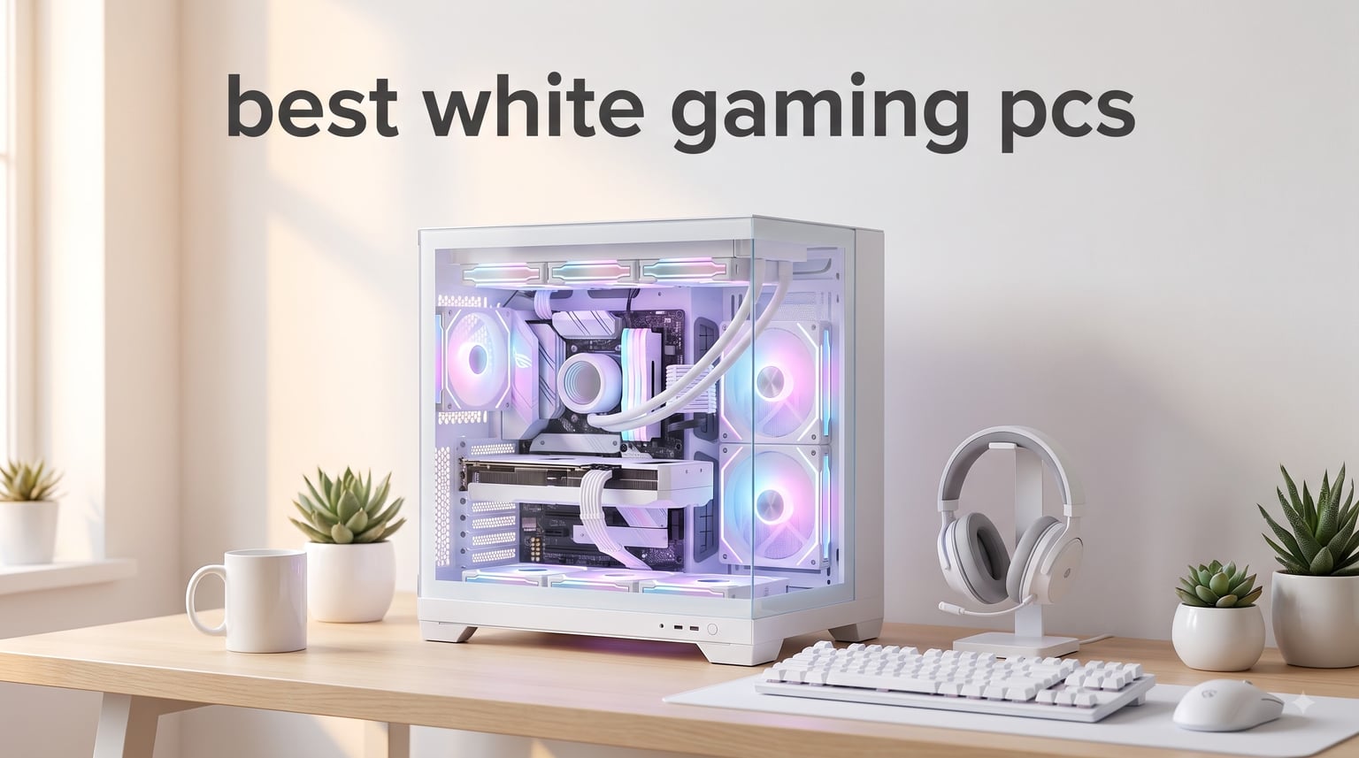 best white gaming pcs