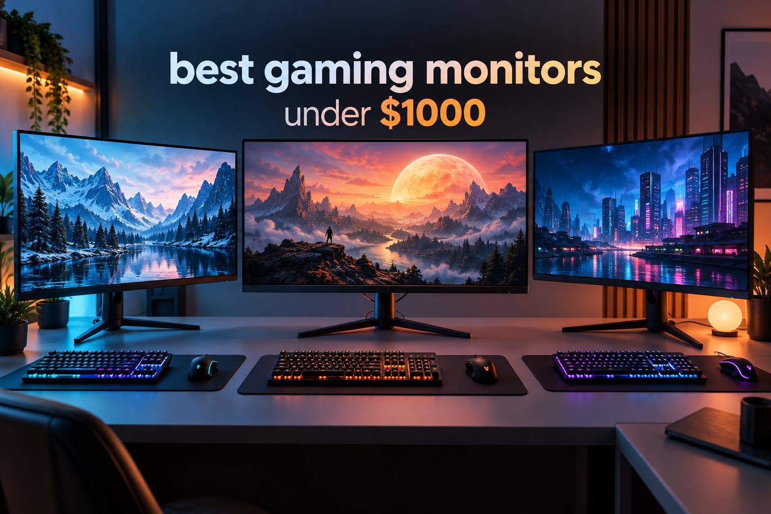 best gaming monitors under $1000