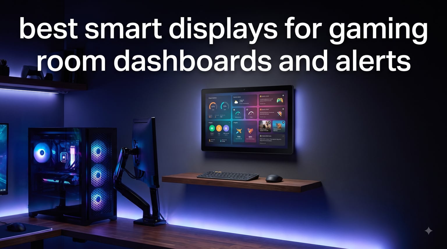 best smart displays for gaming room dashboards and alerts