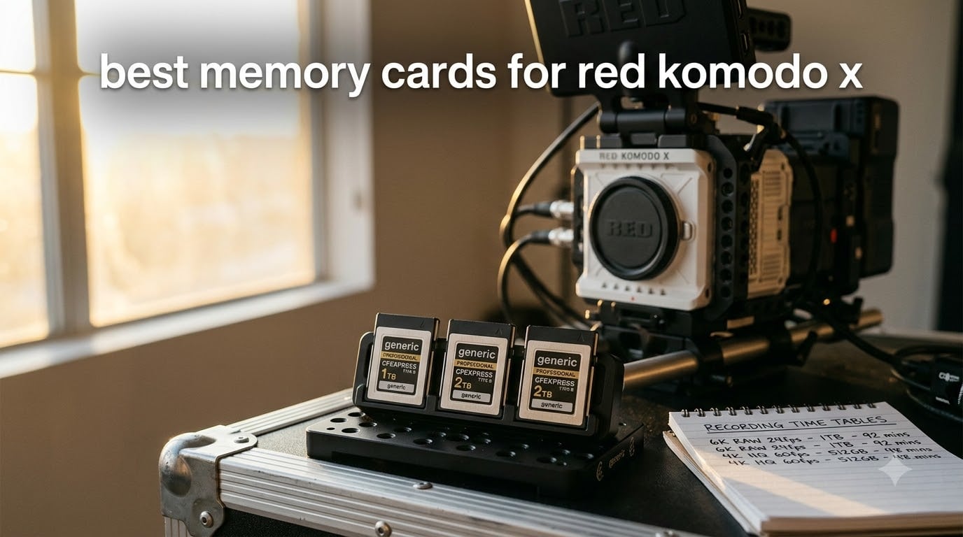 best memory cards for red komodo x
