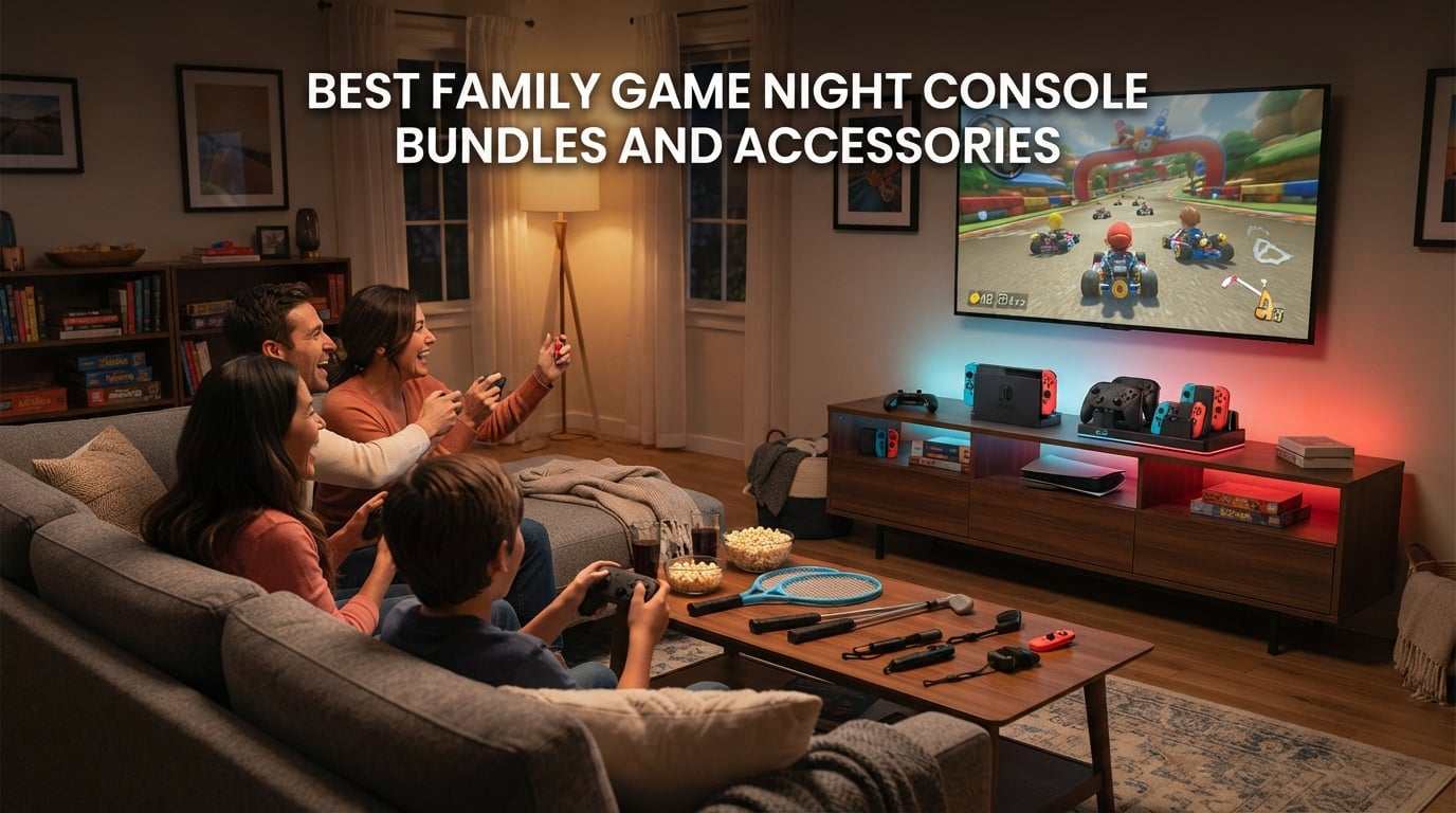 best family game night console bundles and accessories