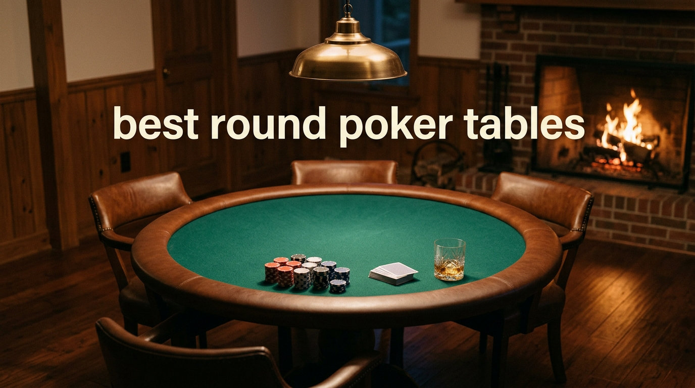 best round poker tables