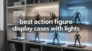 best action figure display cases with lights