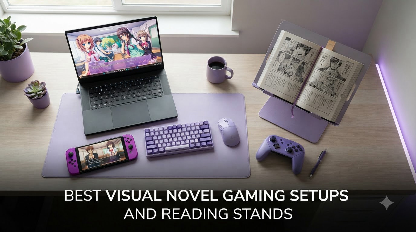 best visual novel gaming setups and reading stands