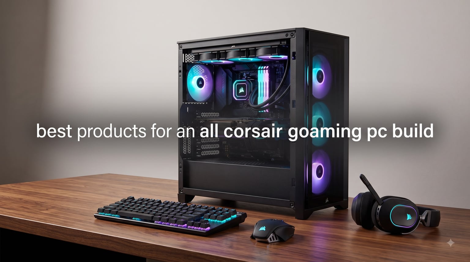 best products for an all corsair gaming pc build