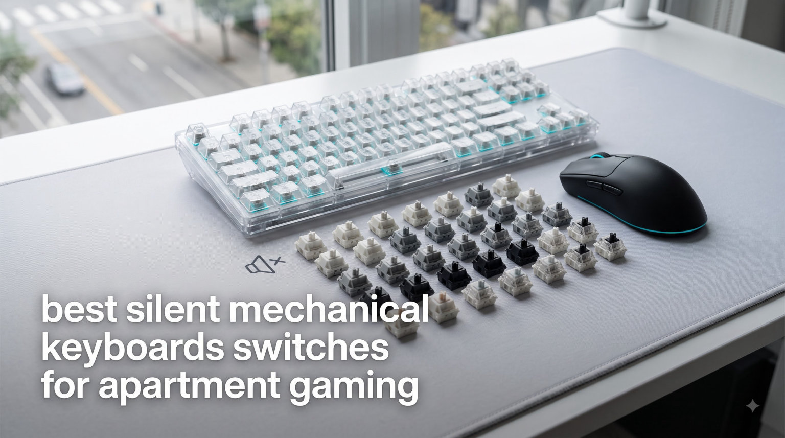 best silent mechanical keyboards switches for apartment gaming