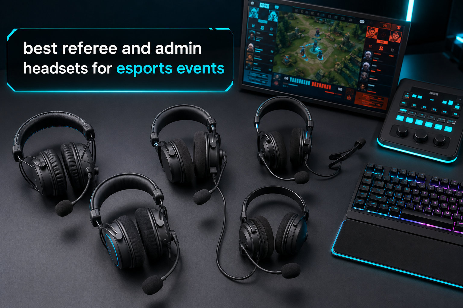 best referee and admin headsets for esports events