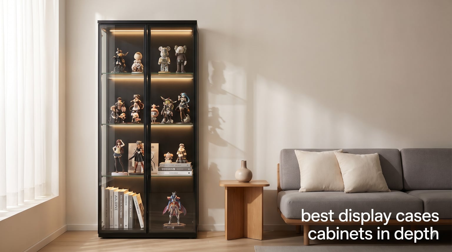 best display cases cabinets in depth