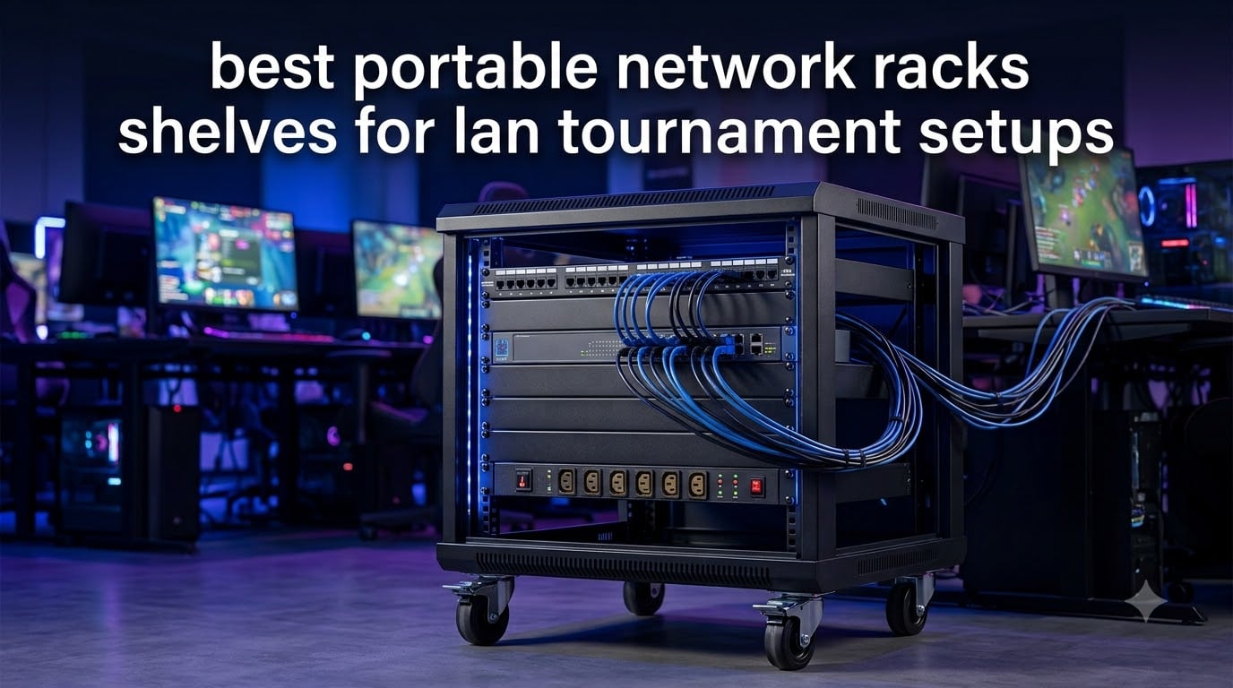 best portable network racks shelves for lan tournament setups
