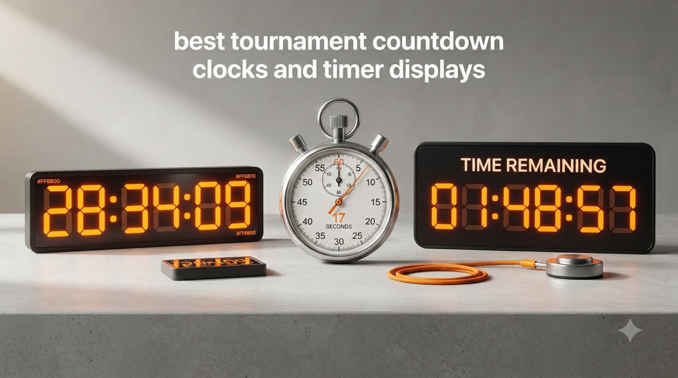 best tournament countdown clocks and timer displays