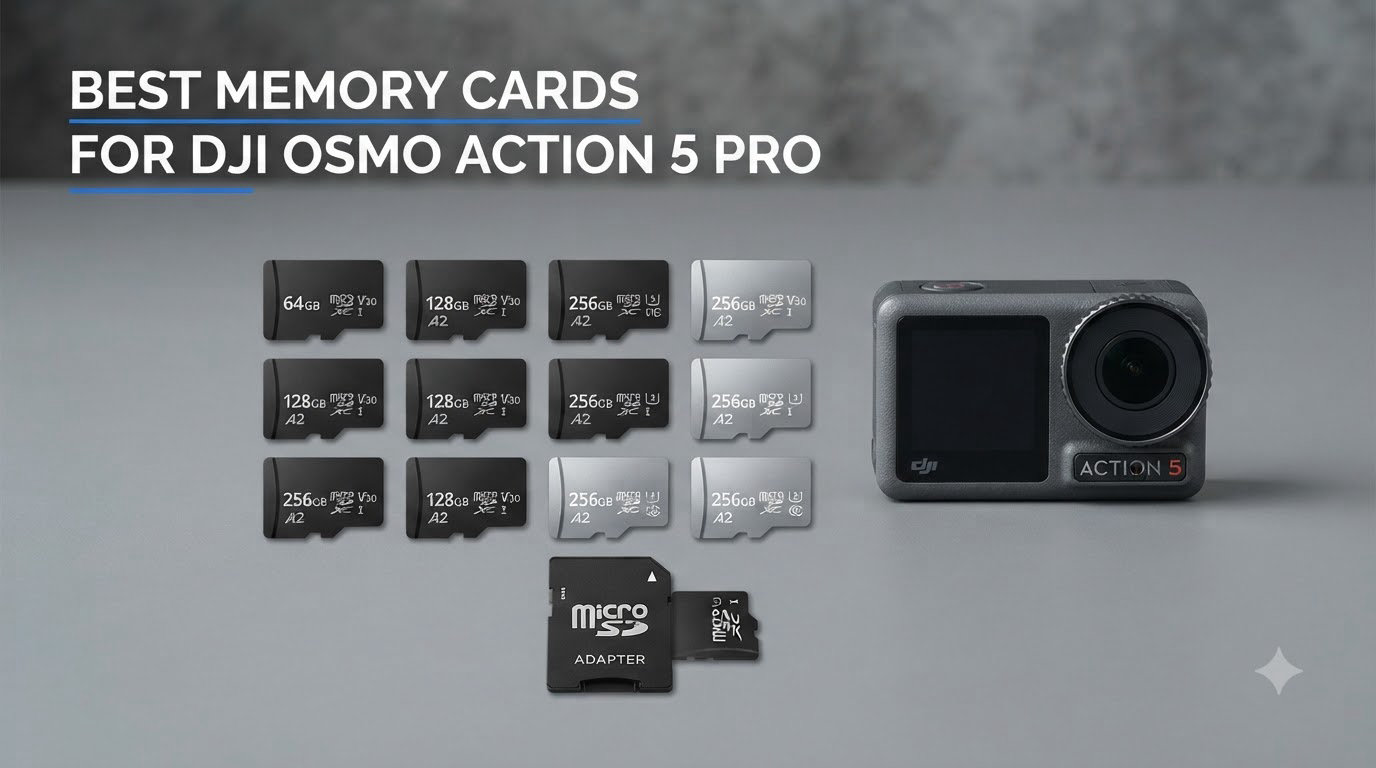 best memory cards for dji osmo action 5 pro