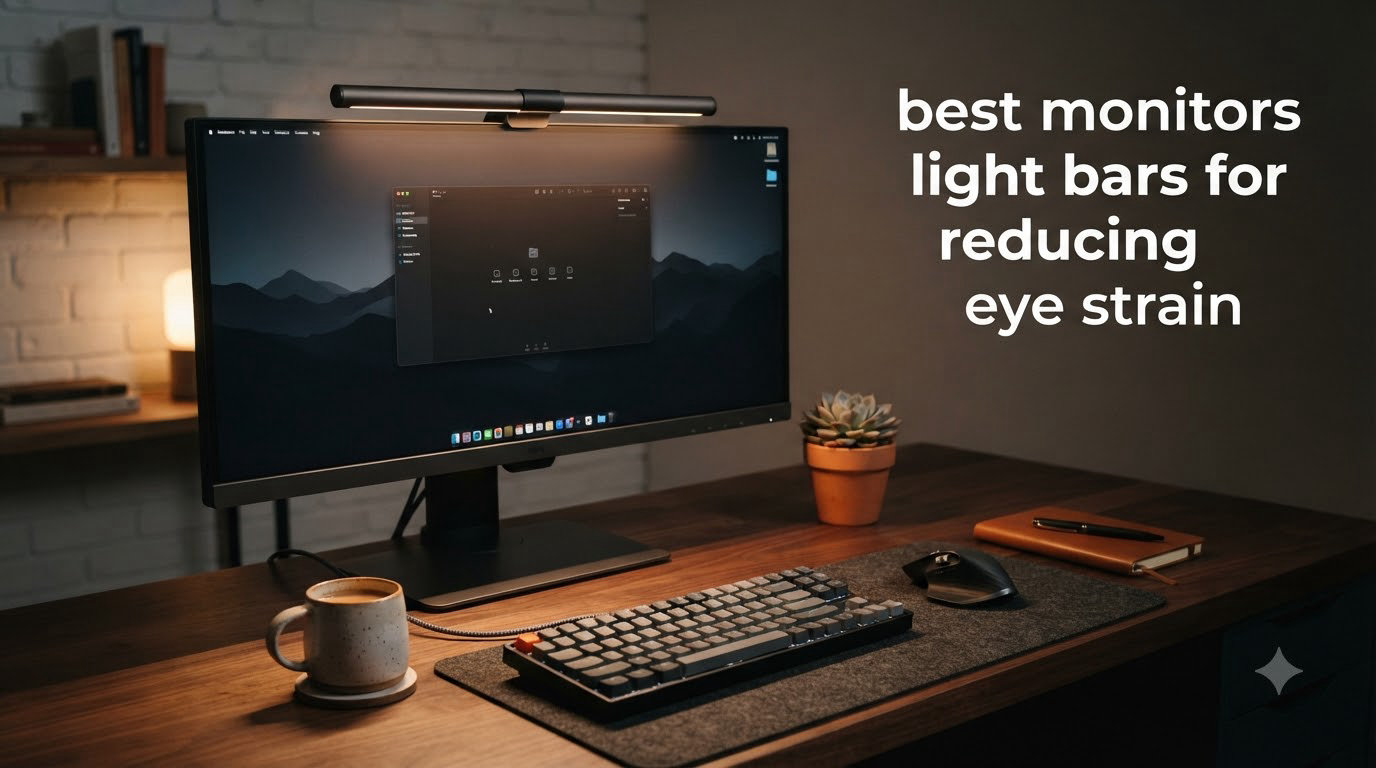 best monitors light bars for reducing eye strain