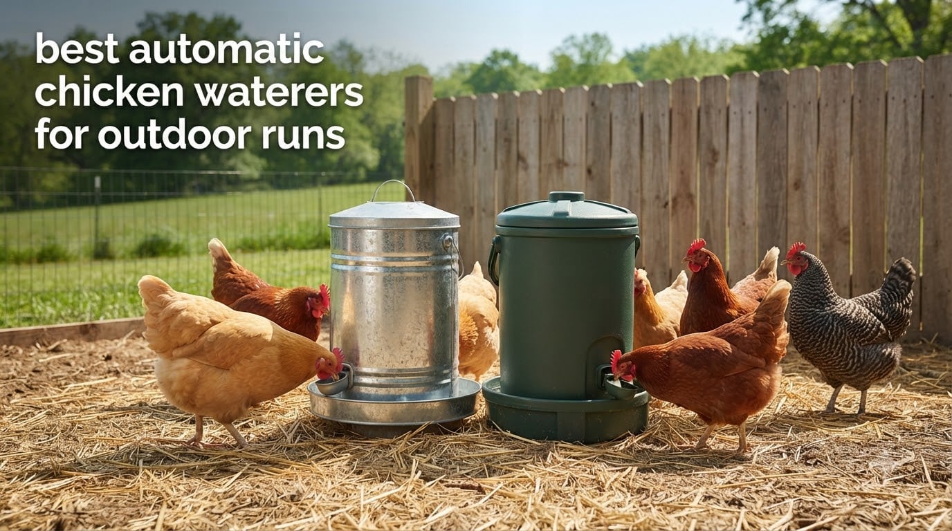 best automatic chicken waterers for outdoor runs