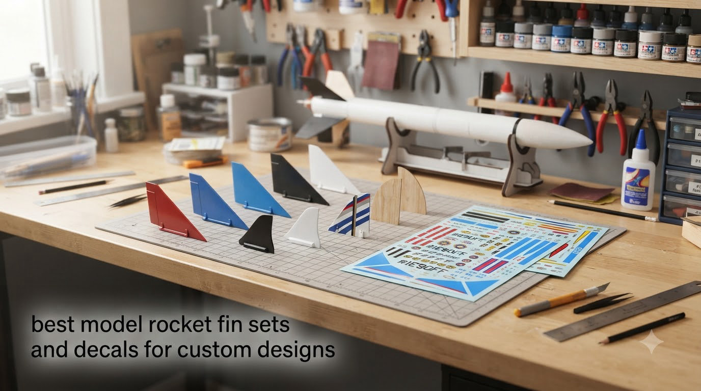 best model rocket fin sets and decals for custom designs
