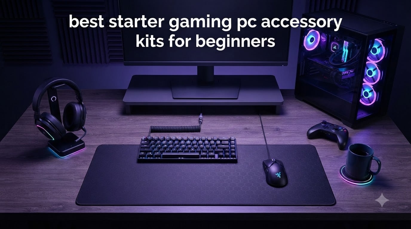 best starter gaming pc accessory kits for beginners