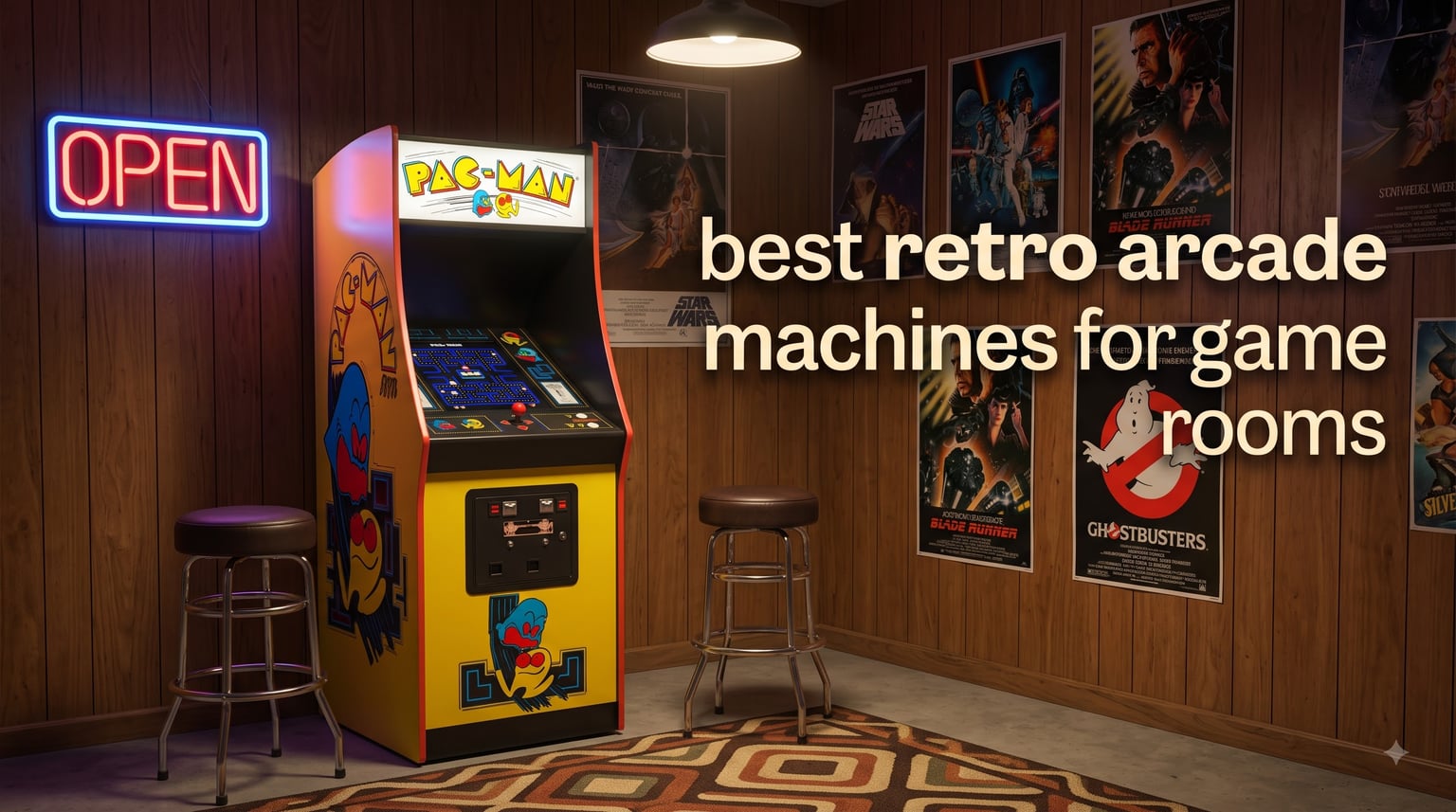 best retro arcade machines for game rooms