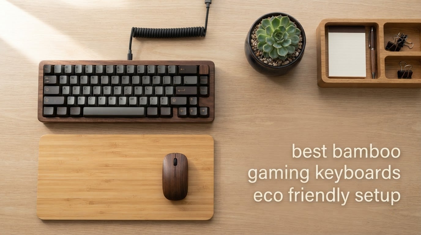 best bamboo gaming keyboards eco friendly setup