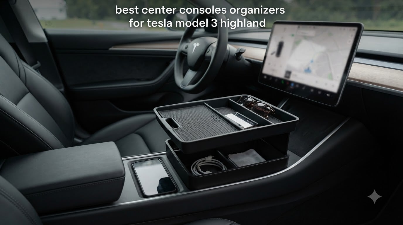 best center consoles organizers for tesla model 3 highland
