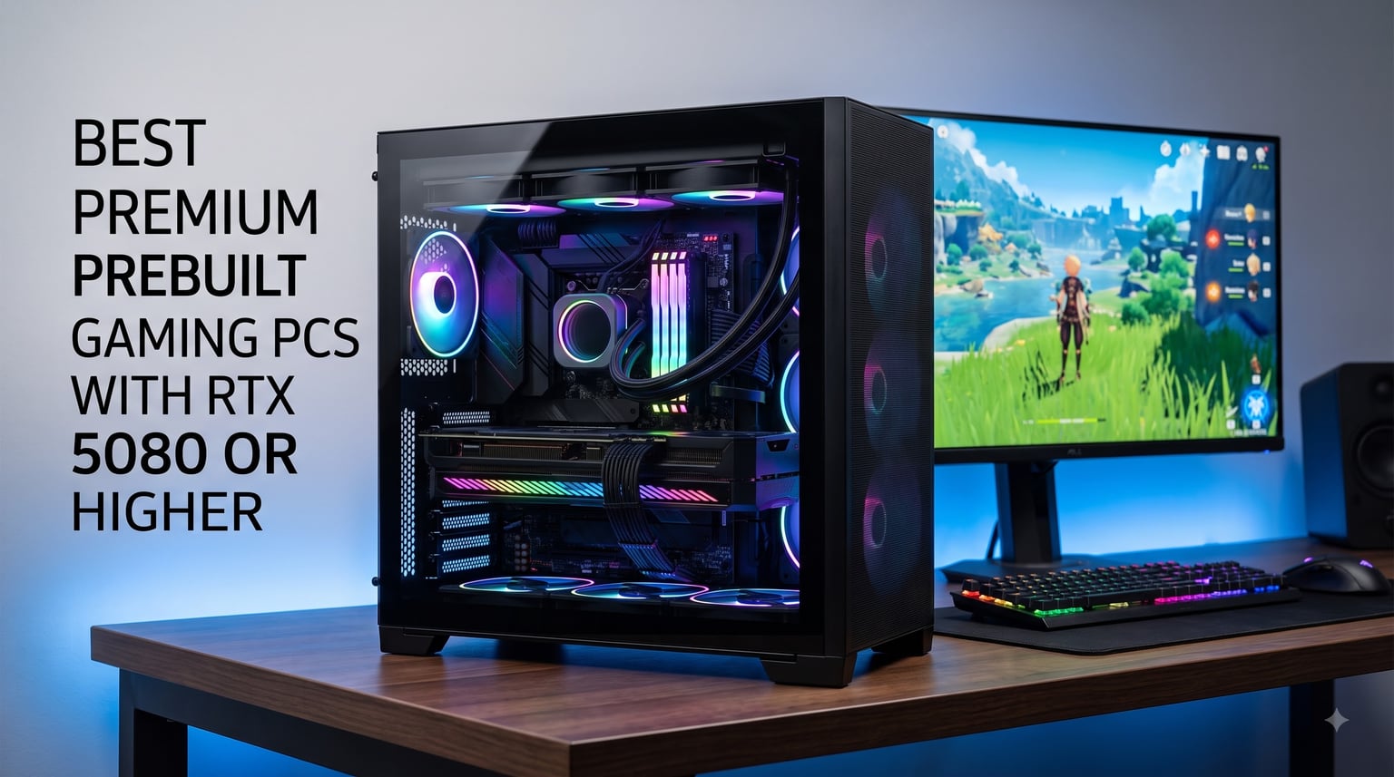 best premium prebuilt gaming pcs with rtx 5080 or higher