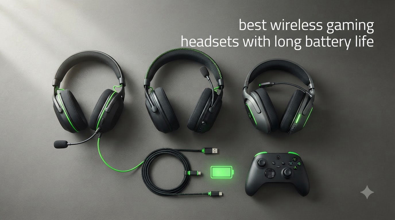 best wireless gaming headsets with long battery life