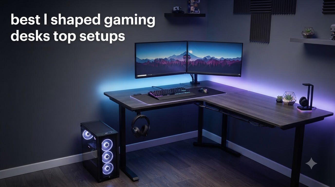 best l shaped gaming desks top setups