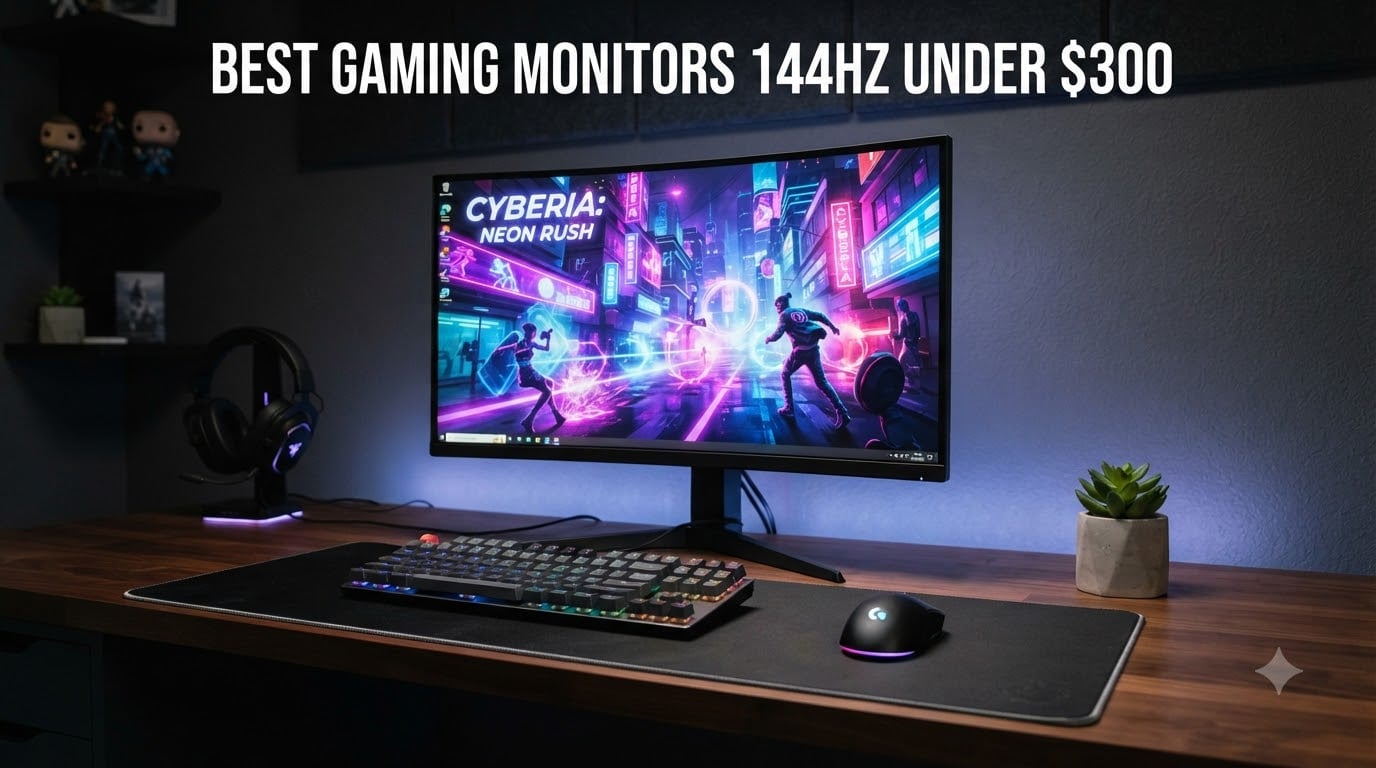 best gaming monitors 144hz under $300