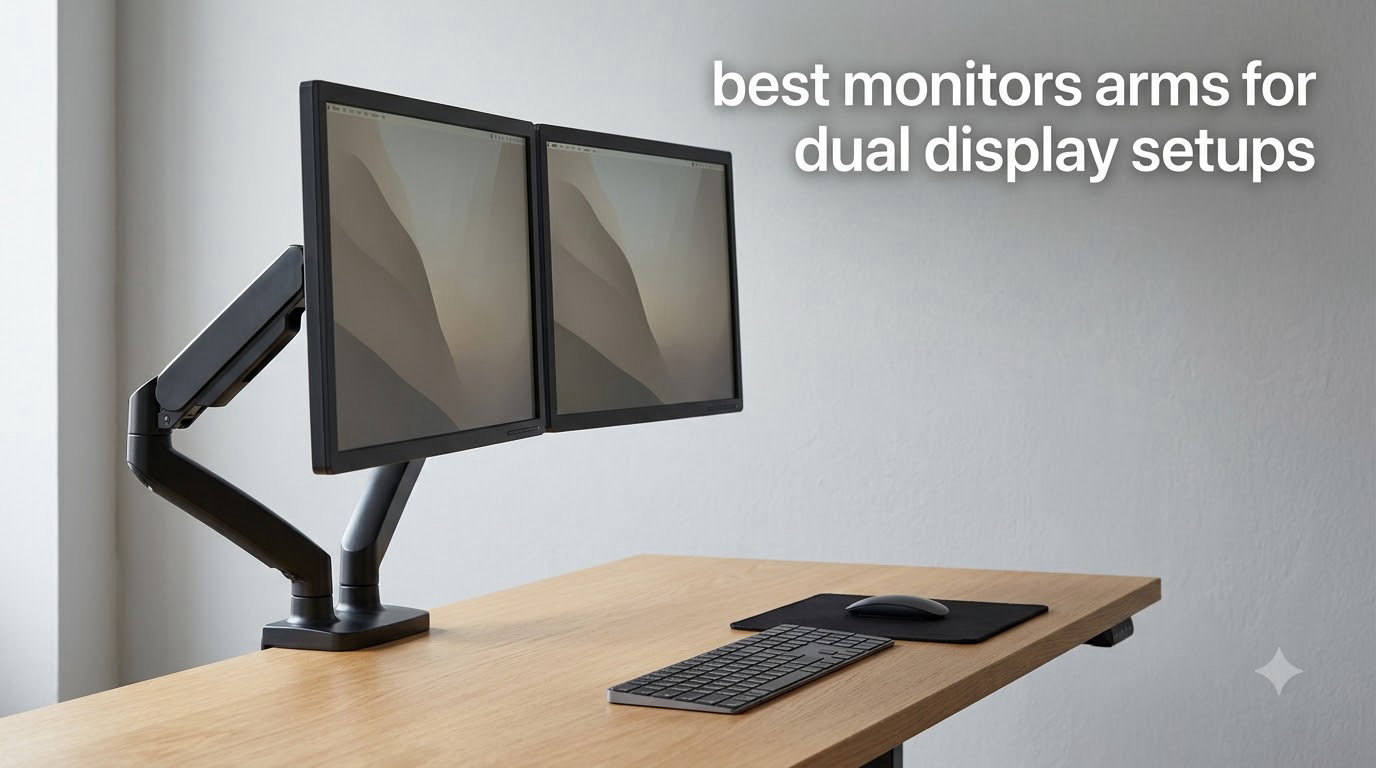 best monitors arms for dual display setups
