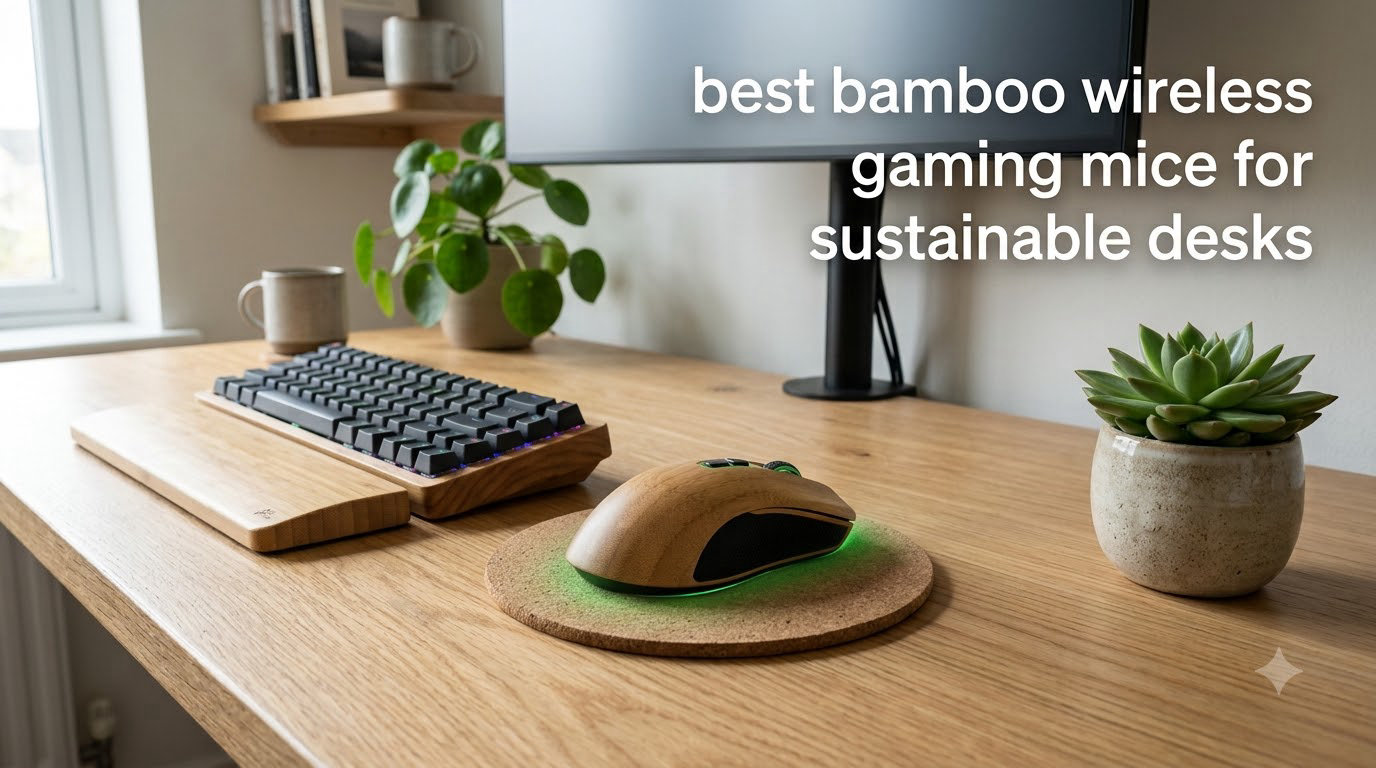 best bamboo wireless gaming mice for sustainable desks