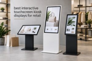 best interactive touchscreen kiosk displays for retail