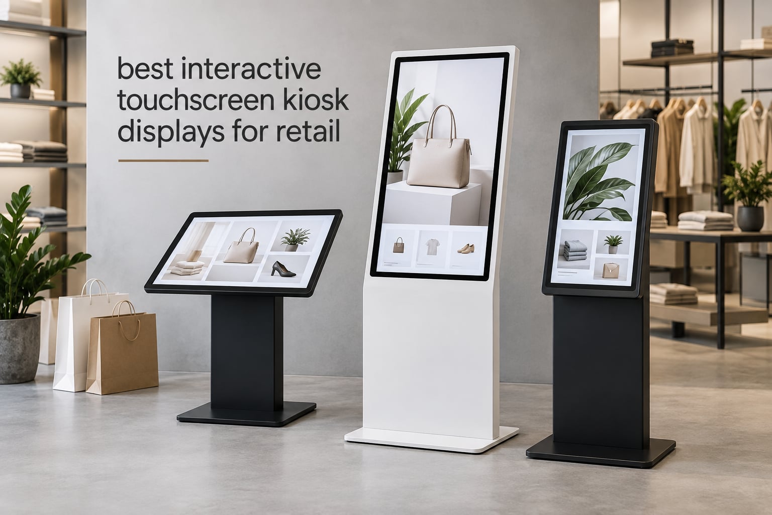 best interactive touchscreen kiosk displays for retail