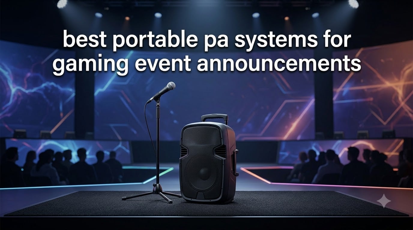 best portable pa systems for gaming event announcements