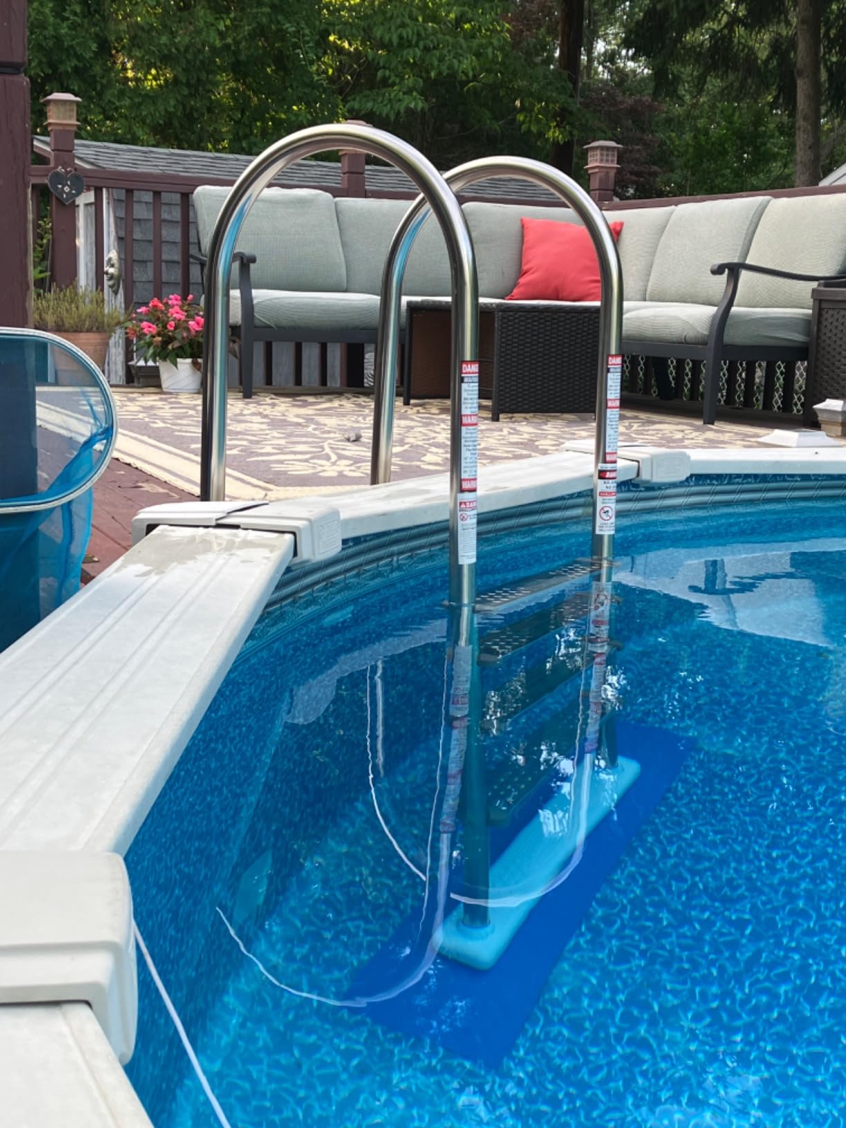 Blue Wave Premium Stainless Steel in-Pool Ladder for Above Ground Pools customer photo 1