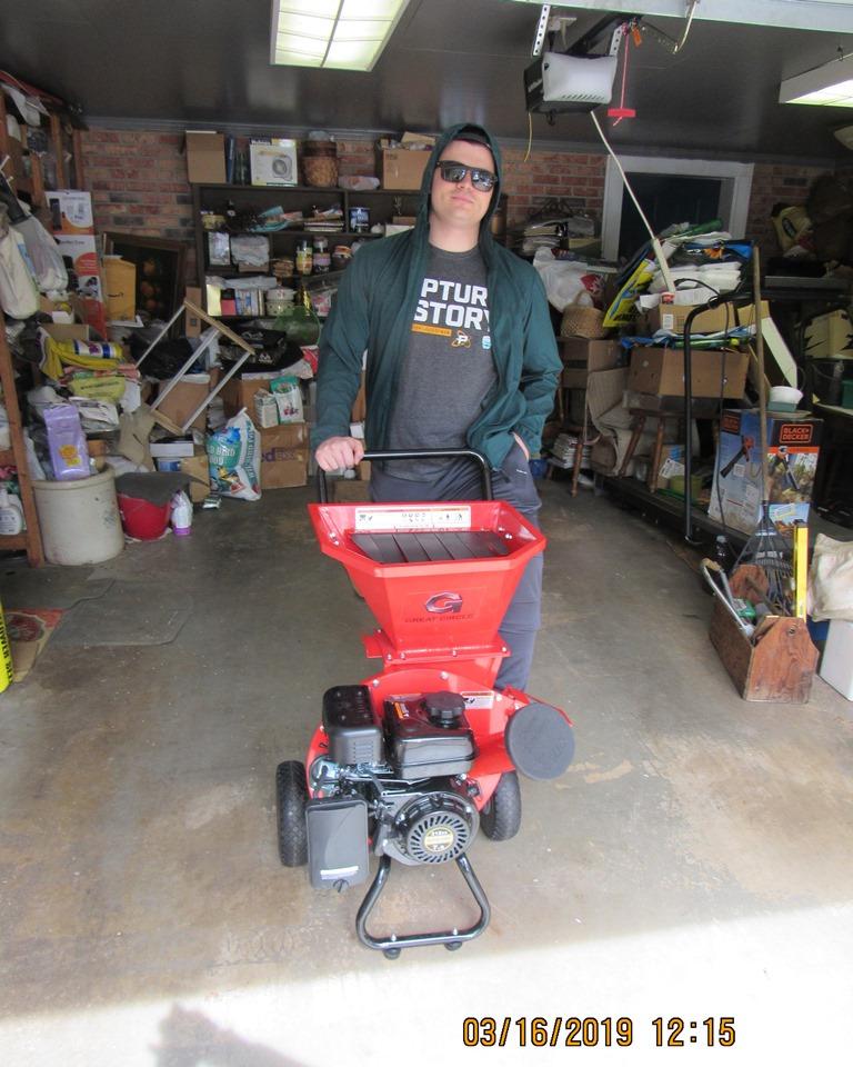 GreatCircleUSA Wood Chipper Shredder Mulcher Heavy Duty Gas Powered 3 in 1 Multi-Function 3