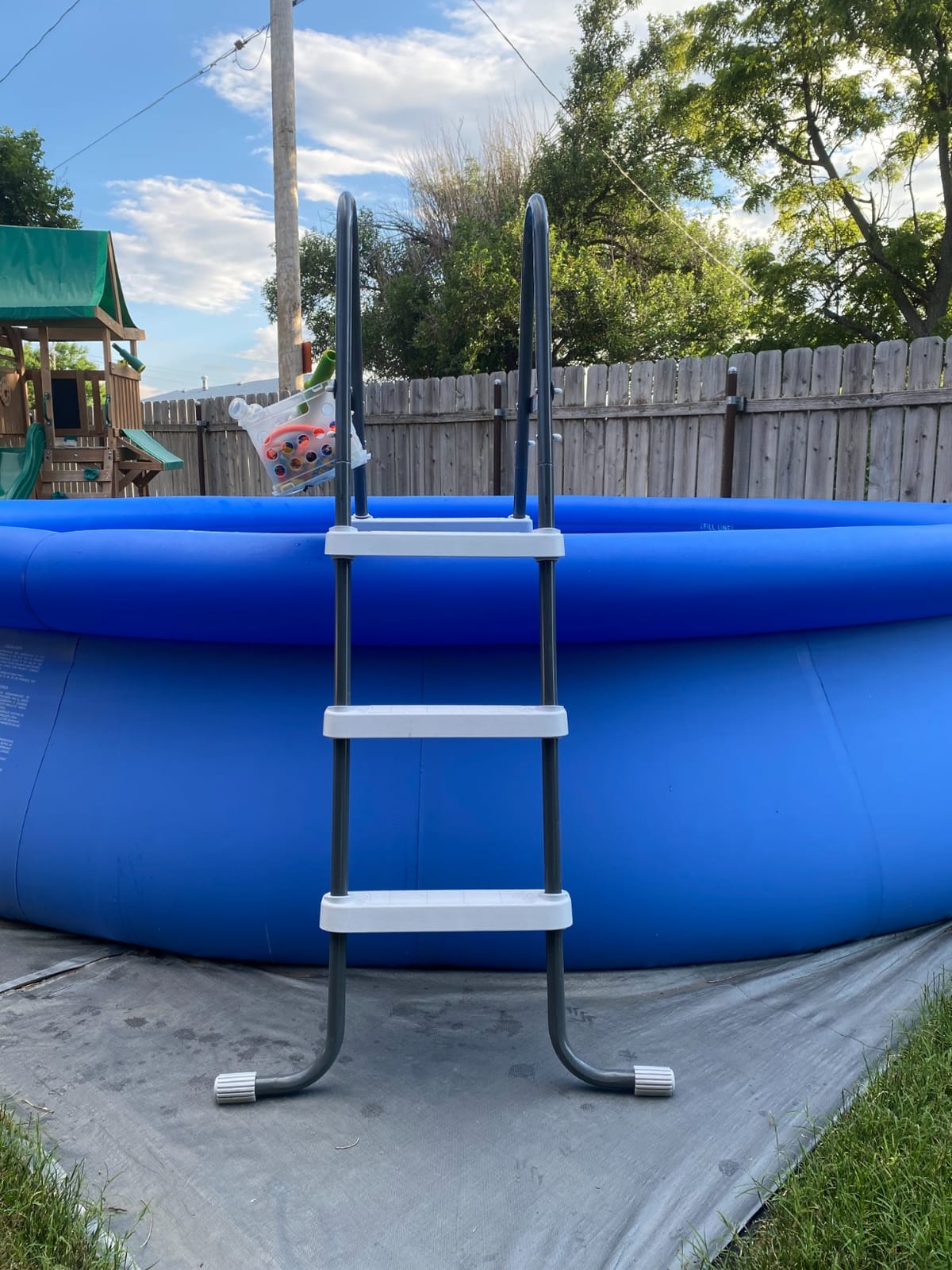 INTEX Steel Frame Pool Ladder for 42in Depth Above Ground Swimming Pools customer photo 2