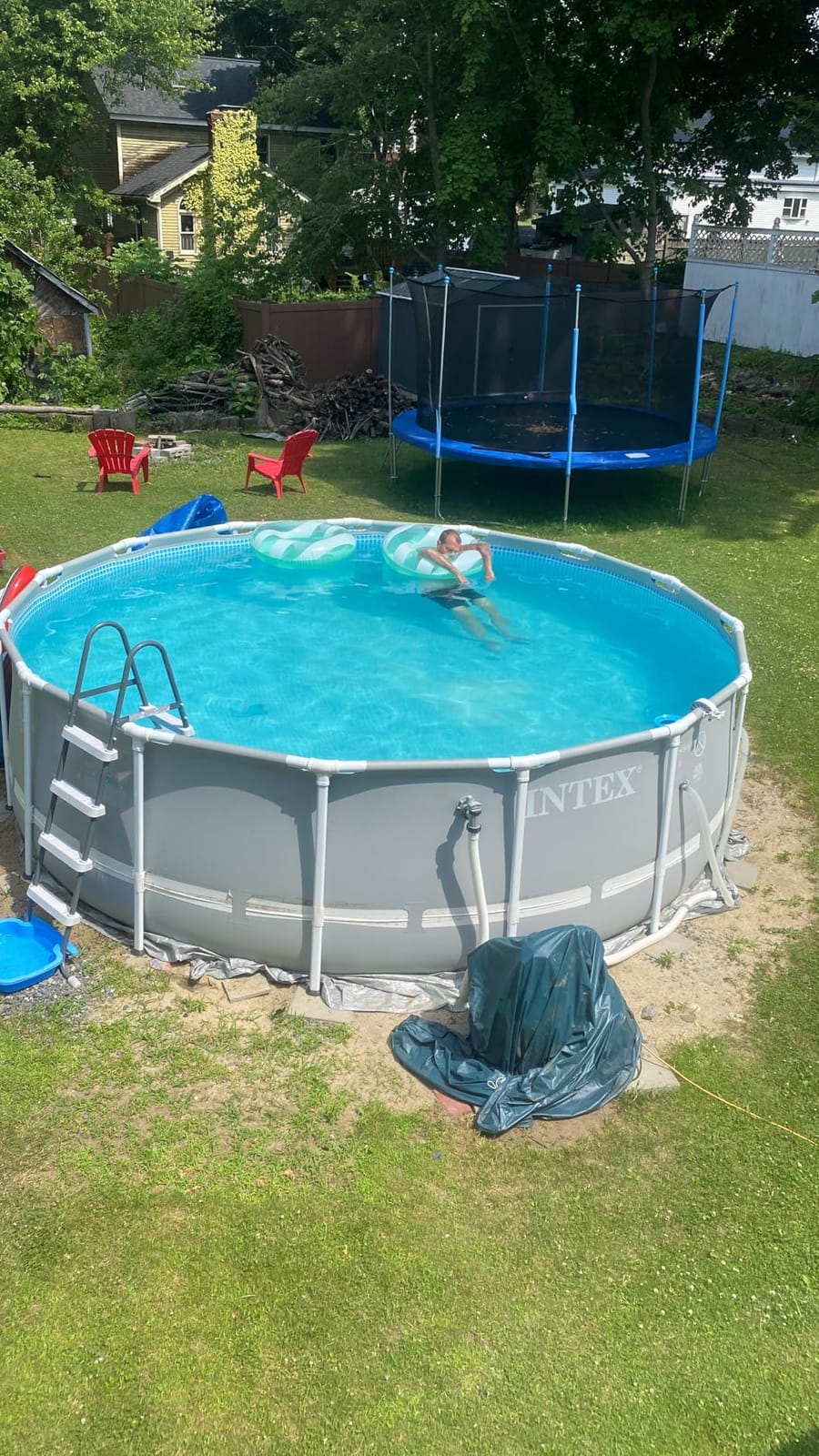 INTEX Ultra XTR 24ft x 52in Round Above Ground Swimming Pool Set w/Pump customer photo 1
