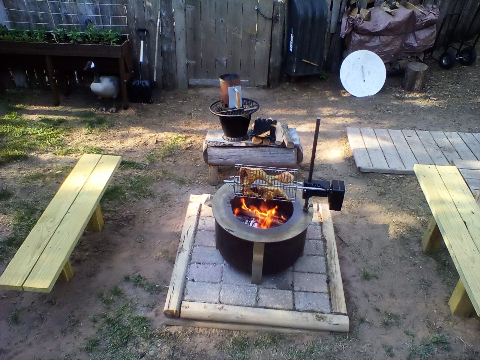 KUDU Rotisserie Kit - Stainless Steel Battery Powered Square Spit for Charcoal Grill 5/16 Inch Square Drive Spit customer photo 1