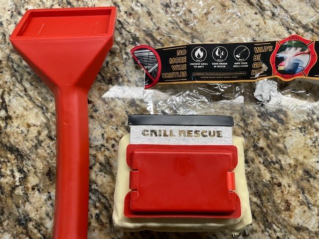 Grill Rescue Bristle Free Grill Brush with Scraper - Steam BBQ Cleaner customer photo 1
