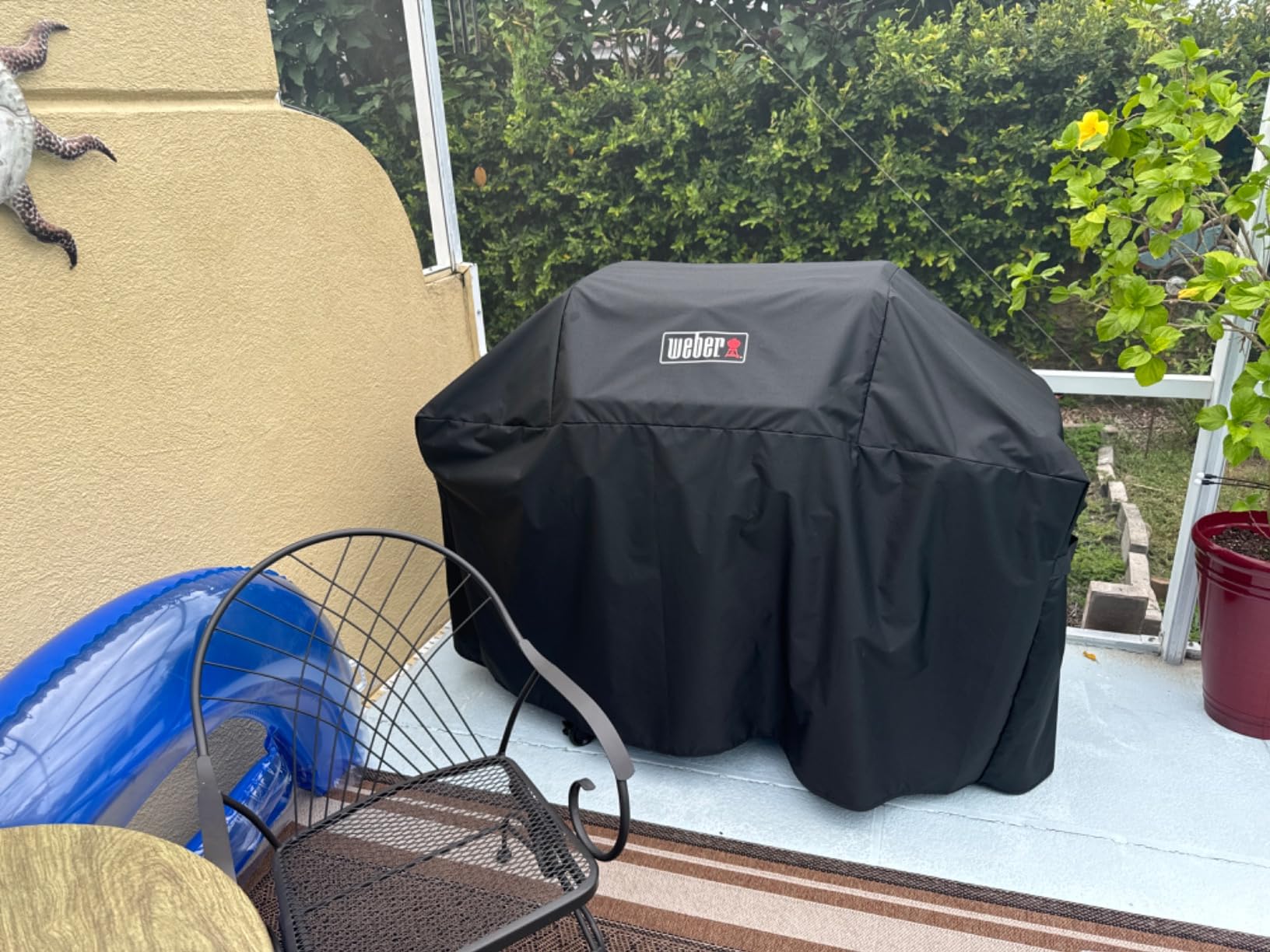 Weber® Premium Outdoor Grill Cover for Select Genesis® Gas Grills, Black customer photo 1