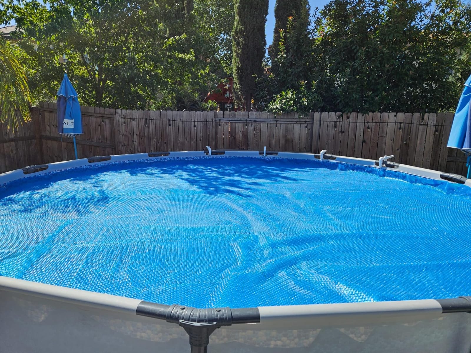 Solar Bubble Pool Cover 8 ft Round for Above Ground Inground Pools customer photo 1