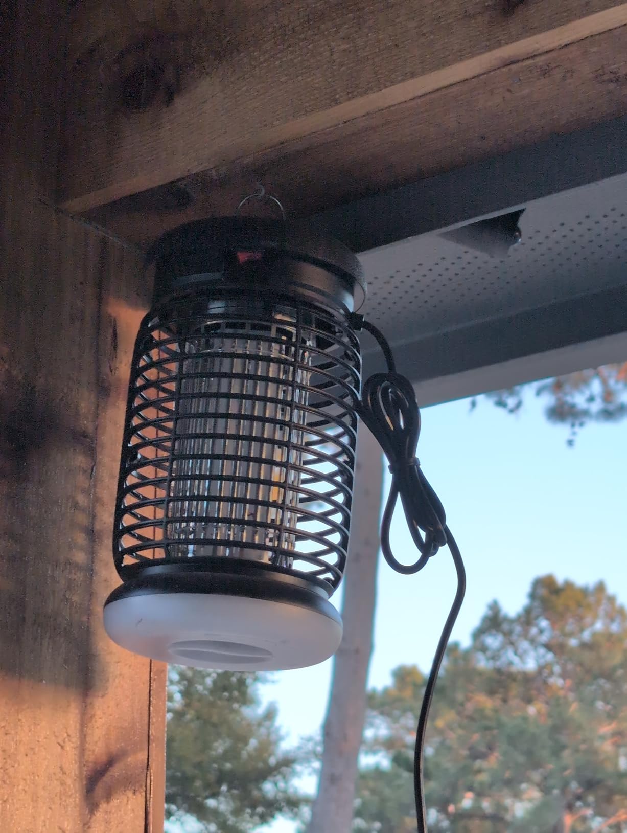 Endbug Bug Zapper, Bug Zapper Outdoor Indoor with LED Light, Electric Mosquito Zapper Fly Zapper, Waterproof Mosquito Killer Insect Zapper Fly Trap for Outside Patio Garden Backyard Home, Plug in customer photo 1