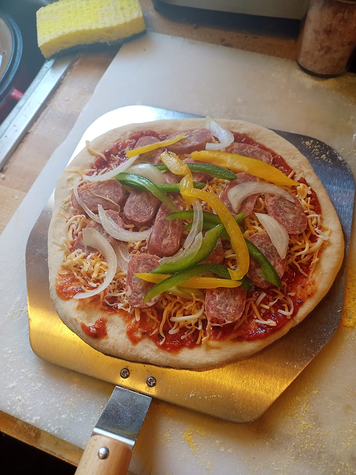 Giantex Outdoor Pizza Oven Wood Fired, 2-Layer Outside Pizza Maker customer photo 1