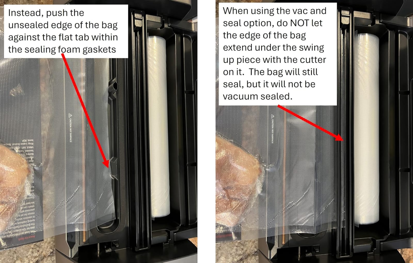 Bonsenkitchen Vacuum Sealer with Easy Handle Design,1 Bag Roll & 10 Bags customer photo 2